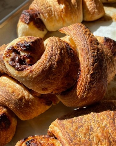 Nutella Swirl Sourdough Croissant