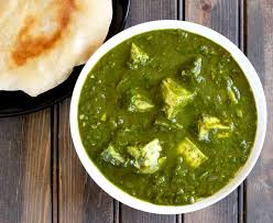 Spinach cheese curry-palak paneer