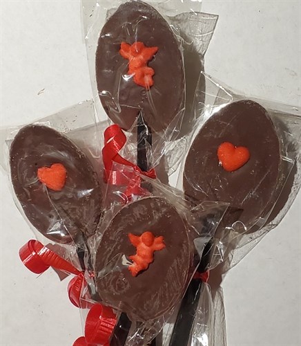 Valentine chocolate coffee spoon