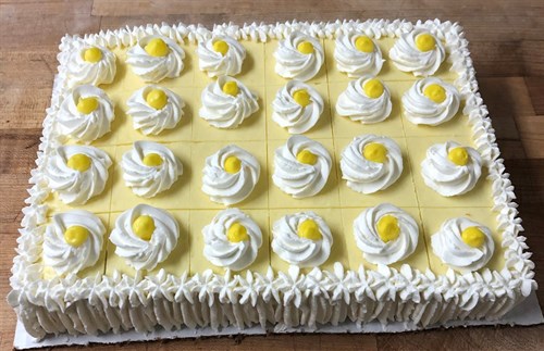 Square lemon cake