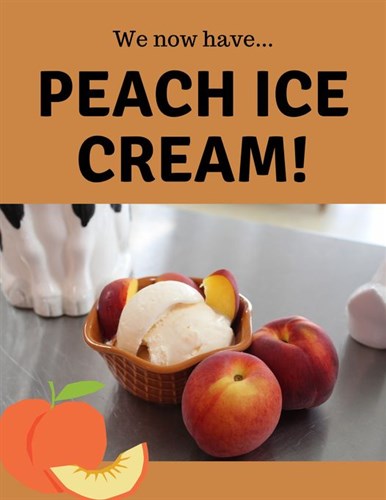 *****Richland's "PEACH" Ice Cream