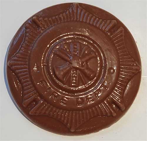 Fire Department chocolate emblem