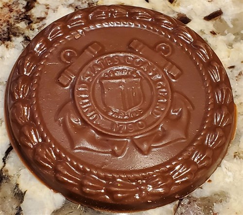 Coast Guard chocolate military insignia