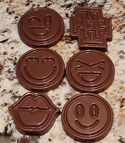 Chocolate Emoji set of 6