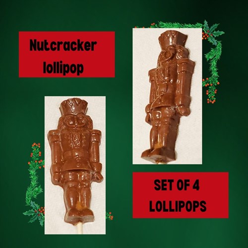 *Nutcracker shaped chocolate lolly – Set of 4