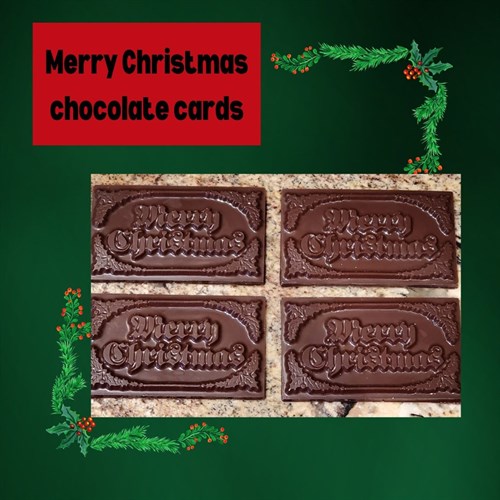 *Merry Christmas chocolate bar- Set of 4