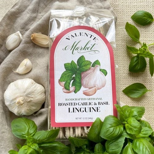 Pasta - Roasted Garlic & Basil Linguine - Valente