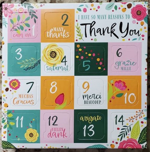 *Thank You chocolate calendar