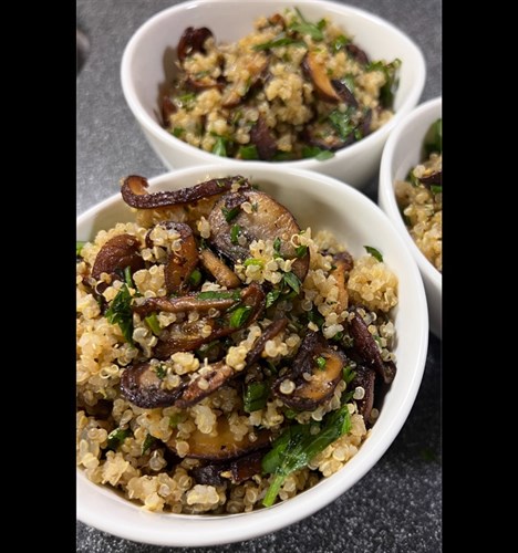 Savory Herb Mushroom Quinoa