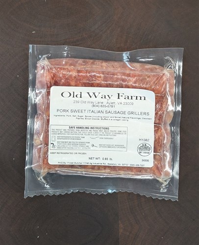 Sweet Italian Sausage, Grillers
