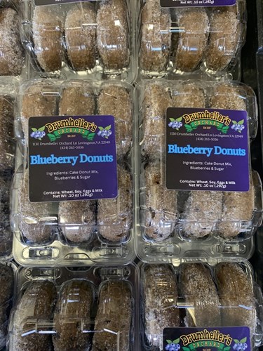 ***Drumheller's, Blueberry Donuts