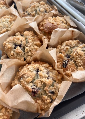Gluten Free Blueberry Streusel Muffins