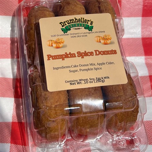 ***NEW ITEM*** Drumheller's Pumpkin Spice Donuts
