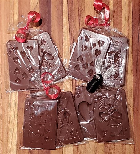 *Chocolate playing cards in sets of 2