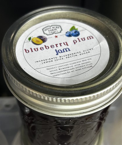 Jam, Blueberry Plum