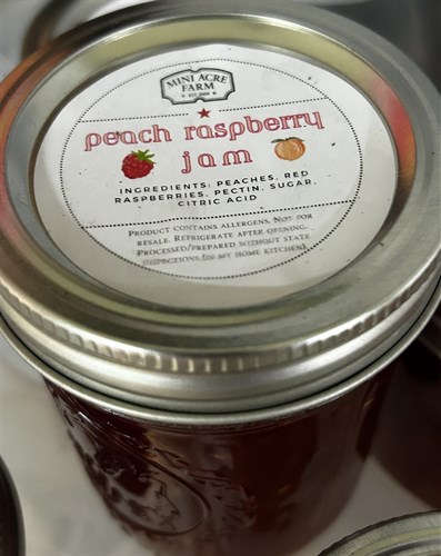 Jam, Peach Raspberry