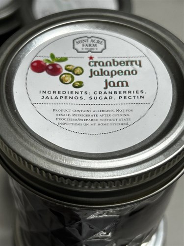 Jam, Cranberry Jalapeño