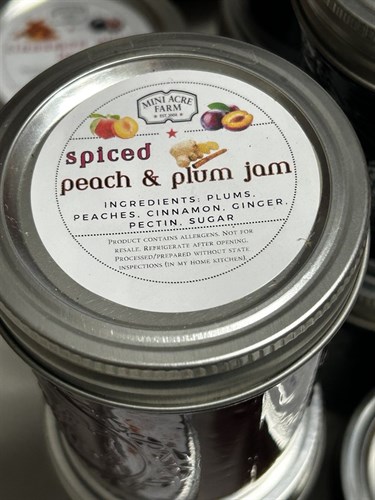 Jam, Spiced Peach Plum