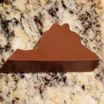Virginia state shaped chocolate