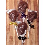 Skull chocolate lollipop set of 4